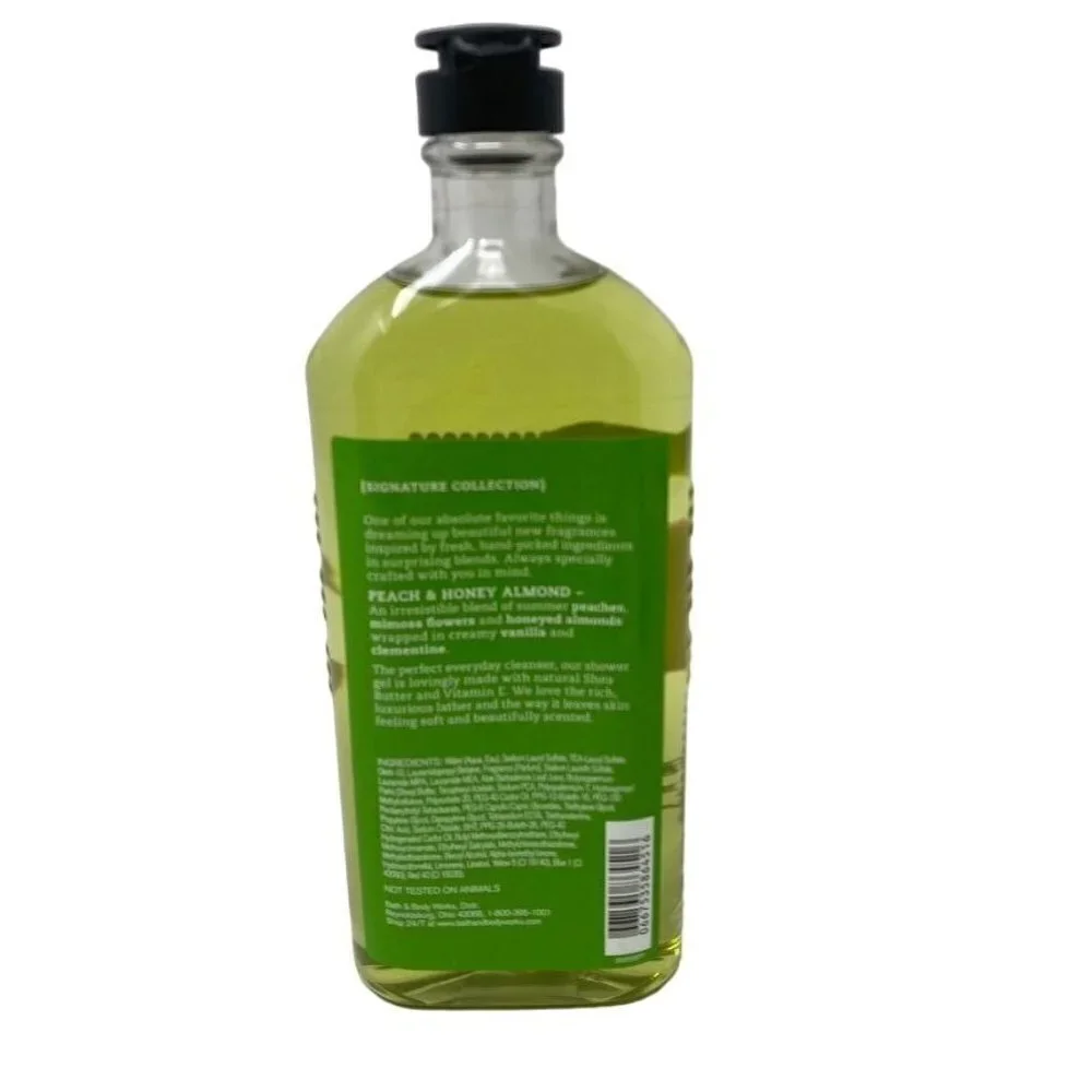 Bath & Body Works Peach & Honey Almond Shea Vitamin E Shower Gel 10 oz